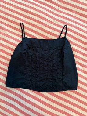 Black Corset Tank Top